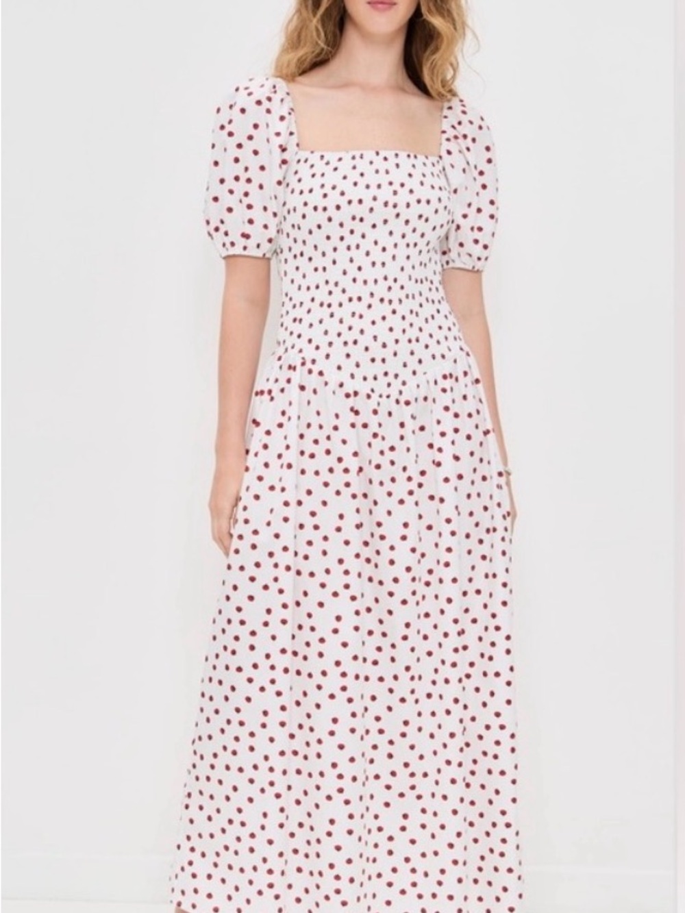 NWOT O.P.T. Nan Tomato Maxi Dress Size Small